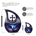 thumbnail image 2 of MUKTIVE Blue Dragon Cremation Urn - Purple Funeral Urn for Ashes for Women - Large Memorial Urns for Adult Male & Female - Decorative Cross Drop Burial Urns for Human Ashes for Mom & Dad -10 Inch, 2 of 7