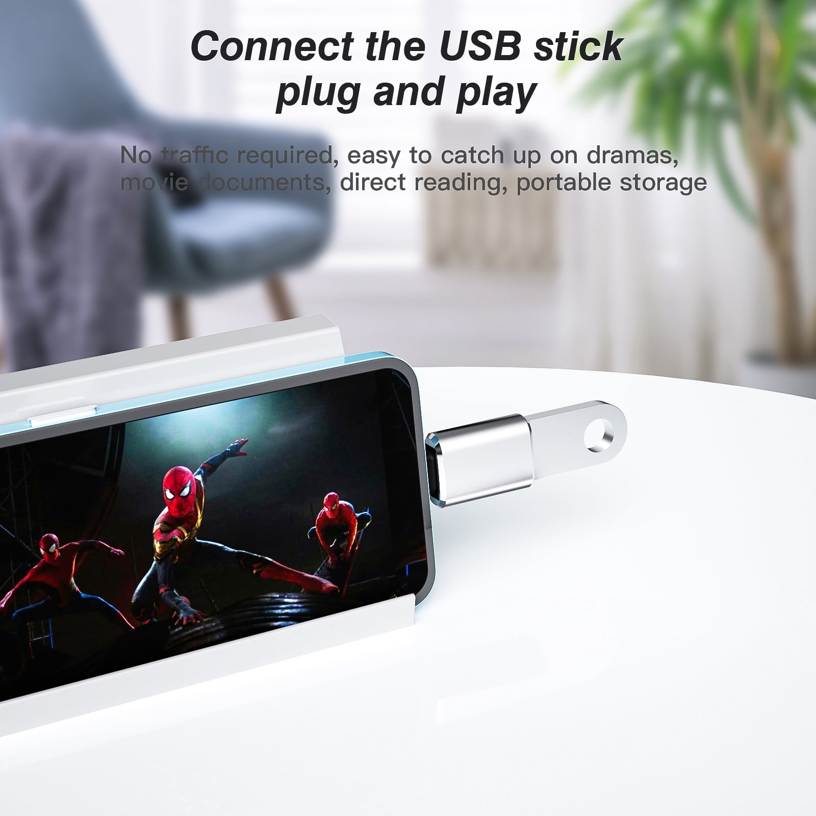 Lightning Male to USB Female Adapter for iPhone 14 13 12 11 Pro Max for Apple MFi Certified OTG Cable Transfer Digital Camera Flash Drive Card Reader Cord Keyboard Hub Dongle for iPad Phone Adaptador