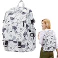 thumbnail image 4 of 2026 Trendy Star Pattern Backpack, Large Size L Fashion Rucksack with Multiple Pockets, Durable Cloth School Bag for Teens, Water-Resistant Travel Daypack - Pink1, 4 of 7