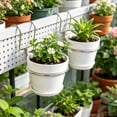 thumbnail image 2 of Nnndbs Wall Mount Pot Holder, Double Hook Flower Pot Bracket with Ring, Heavy Duty Metal Hanger Stand for Balcony Garden Patio, 2 of 4