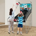 thumbnail image 4 of Costway Jeu d'Arcade de Basketball à Double Tir avec 8 Modes de Jeu, Pointage Électronique, Vert, 4 of 10
