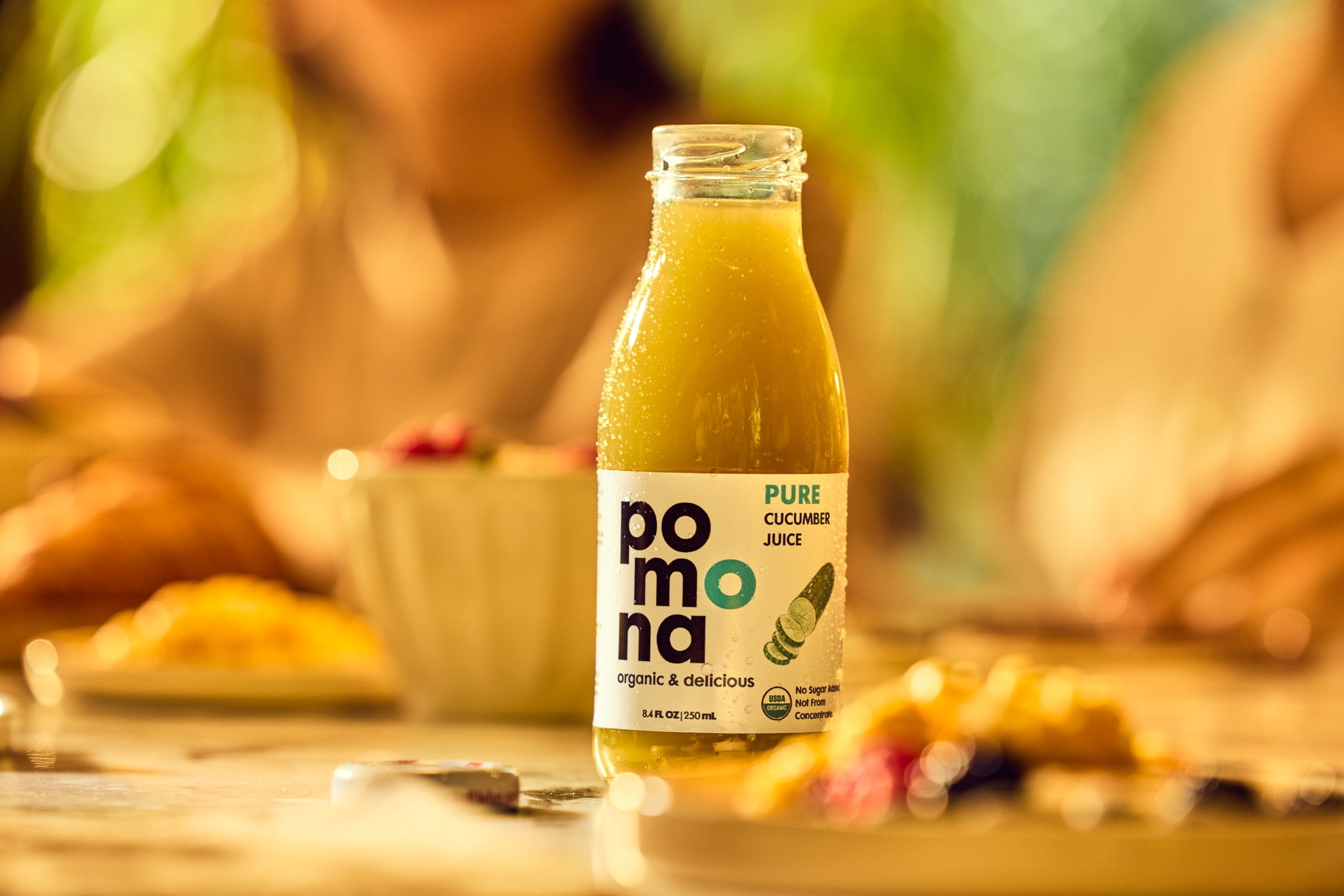 Pomona Organic Juices Cucumber Juice, 8.4 oz, 12 Pack