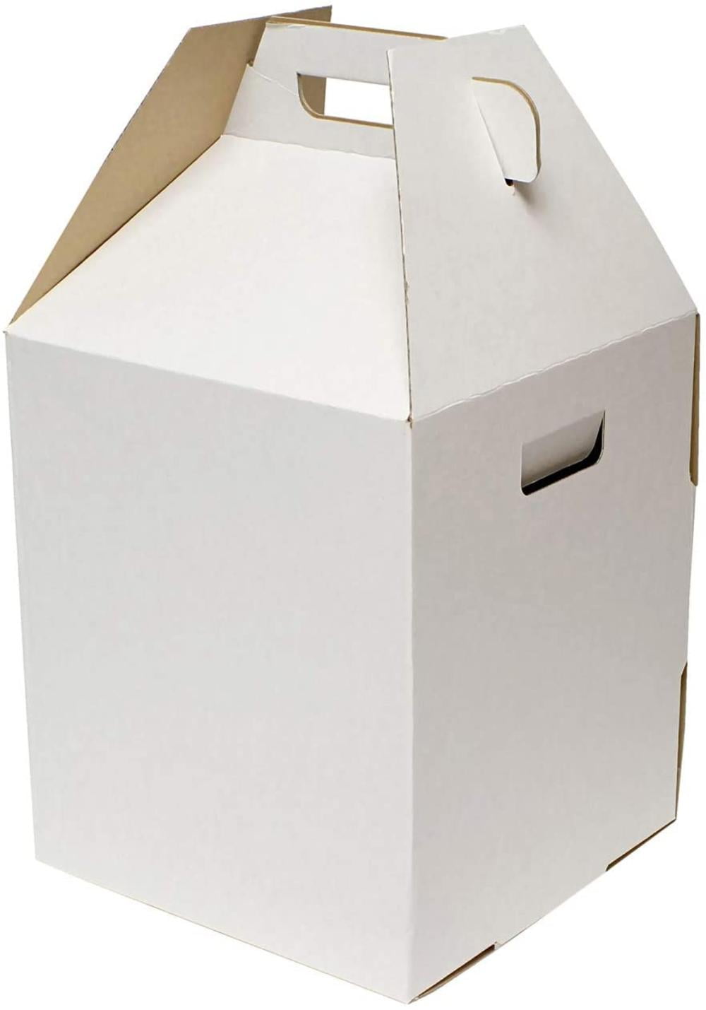25 count WHITE 7x7x4 Bakery or Cake Box 