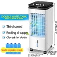 thumbnail image 4 of Evaporative Air Cooler Fan,Portable Air Conditioners On Clearance,Portable Conditioner Fanremote Control Model Manual Model 3 Speeds And Timer Conditioning Unit With 4 Tanks Upper And Lower Tank, 4 of 6