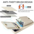 thumbnail image 4 of Stylish & Secure Wallet Case for iPhone 14/13/12/11 Pro Max/XR/XS Max/SE 2020 - RFID Credit Cards Holder, Zipper Leather Case With Wrist Strap & Handbag Case, 4 of 5