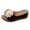 Black, variant on Rokment Women's Floral Orthopedic Platform Wedge Dress Backless Sandals 2026 Beach Bohemian Comfortable Leather Flower Arch Support Chunky High Heels Walking Slip on Summer Shoes Beige Size 6.5