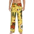 thumbnail image 5 of Mens Pajama Pants, Forest Guard,Car TentTrees Soft Sleep & Lounge Pants for Men, Cuteness Casual PJ Bottoms Pants with Pockets, 5 of 7