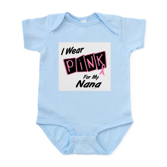 CafePress - I Wear Pink For My Nana 8 Infant Bodysuit - Baby Light Bodysuit, Size Newborn - 24 Months