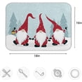 thumbnail image 4 of FREEAMG Snow Winter Gnomes Christmas Absorbent Dish Drying Mat Microfiber Kitchen Countertop Table Protector Multipurpose Counter Rack Sink Drainer Pad 16"x18", 4 of 6
