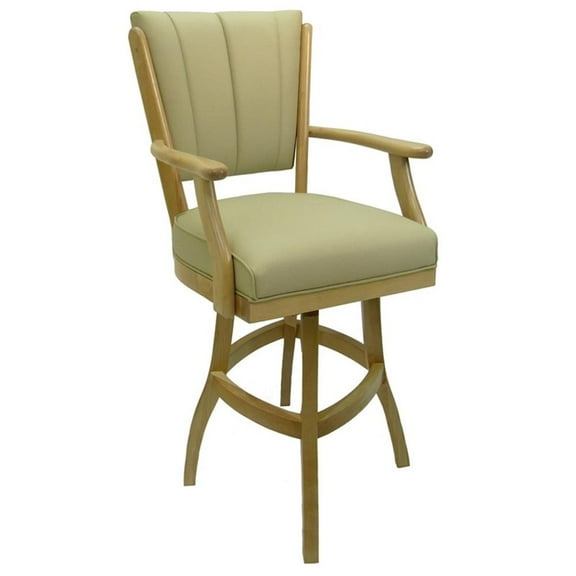 Classic 30" Solid Wood Bar Stool - Ocean Beige - CT