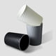 thumbnail image 5 of Bewildely Papelera de plástico de estilo nórdico, papelera, contenedor de basura, cesta de gran capacidad para cocinas de baño doméstico Suministros de limpieza para el hogar Blanco 10L, 5 of 6