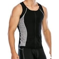 thumbnail image 2 of FUTATA Men's Sauna Workout Vest Weight Loss Sweat Tank Top Body Shaper Sweat Suit Sauna Vest with Zipper, 2 of 6