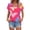 Red, variant on Plus Size Tops for Women Casual Short Sleeves T Shirts Blouses Summer Fashion Clothing for Women