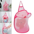 thumbnail image 6 of deevoka 3xFOLDING LAUNDRY BAG HAMPER DIRTY CLOTHES STORAGE WASHING BASKET BIN Pink, 6 of 8