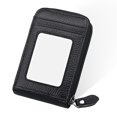 thumbnail image 1 of Laklulu Cartera pequeña de cuero para mujer, monedero con cremallera para mujer, cartera con tarjetero con bloqueo RFID, funda para múltiples tarjeteros, 11,5*7,5 cm, 1 of 5