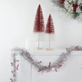 thumbnail image 2 of 50' x 3" Silver Christmas Candy Cane Wrapped Tinsel Garland - Unlit, 2 of 3