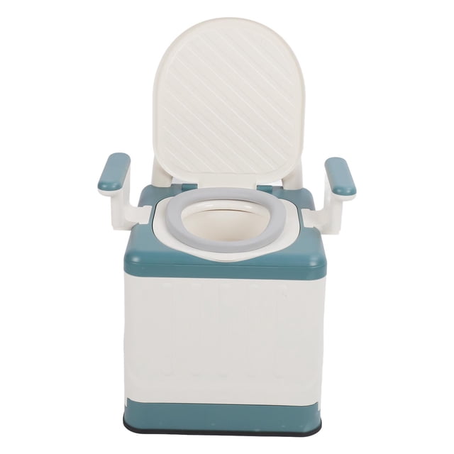 Adultos Plegables inodoro Portátil, Fuerte Soporte de Carga Silla de Cama Pu COJín A Prueba de Olor a la Altura de Los Olor A Ancianos para Ancianos