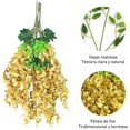 thumbnail image 2 of Flores Artificiales de Glicina, Plantas Artificiales de Wisteria Colgantes, Colgantes para Decoración de Hogar, Habitación, Boda, Fiesta, Jardín, Columpios (Dorado), 2 of 4
