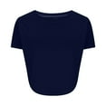 thumbnail image 5 of Luvrsol T Shirts for Women Round Neck Short Sleeve Solid Casual T-shirt, Size XS-2XL, 5 of 6
