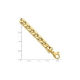 thumbnail image 4 of Gem & Harmony Mens 14K Yellow Gold Curb Chain Link Bracelet (8.5 inches) for Men, 4 of 5