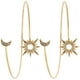 thumbnail image 4 of WORGEOUS 2 piezas del brazo superior del brazalete abierta sol y pulsera de envoltura de luna pulsera para mujeres para mujeres, 4 of 8