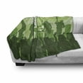 thumbnail image 3 of Music Soft Flannel Fleece Throw Blanket, Rock Concert Concept Band Performing on the Stage and Singing Festival, Cozy Plush for Indoor and Outdoor Use, 60" x 80", Green Dark Green Green, by Ambesonne, 3 of 6