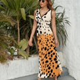 thumbnail image 3 of Leopard Print Pattern Sleeveless Dress Female Clothing Dress Women Summer 2025 Dress, 3 of 7