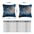 thumbnail image 2 of Pofeuu White Jellyfish Dansing in the Ocean Print Double-sided plush pillowcase Square Throw Pillow Covers Pillows Cover for Living Room Bedroom Sofa Couch Cushion Cover（No pillow core）-20"x20", 2 of 7