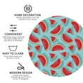 thumbnail image 3 of Naloa Watermelon Leather Coasters for Drinks, Durable Drink Coasters 4 Set for Tabletop Protection, Luxurious Home Décor and Housewarming Gift ( {designName})Round Shape, 3 of 6