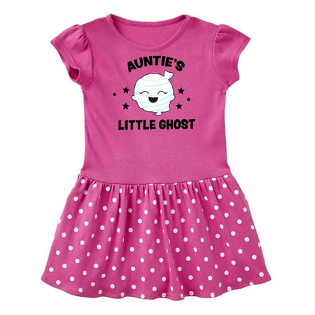 

Inktastic Cute Auntie s Little Ghost with Stars Gift Baby Girl Dress