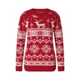 thumbnail image 2 of xiaxaixu Matching Family Christmas Sweaters Long Sleeve Round Neck Snowflake Pullovers Knit Tops, 2 of 10