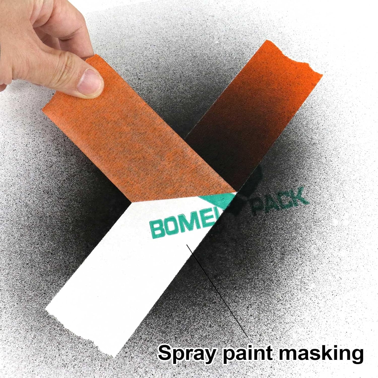2 Inch Wide Masking Tape, Orange Painters Tape 3 Rolls x 2 inch x 60 Yards (180 Total Yards) Residue-Free Painting Tape for Labeling, DIY Crafting, Decoration and School Projects