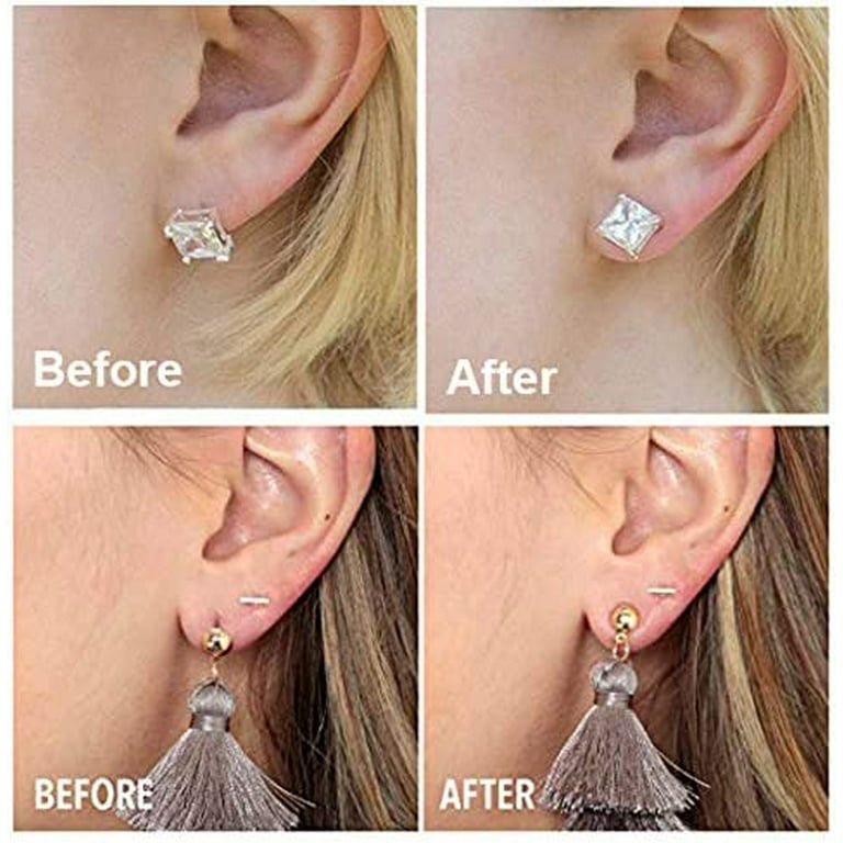 3 Pairs Adjustable Earring Lifters Backs, Hypoallergenic Secure Jewelry  Lifts