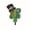 Green, variant on St. Patrick's Day Yard Sign, Outdoor Garden Decor, Acrylic Lawn Stake with Gnome for Patio(Green)