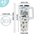 thumbnail image 3 of Nurses Gifts Nurse Tumbler Gifts for Women 40oz Nurse Tumbler with Lid and Straw Handle Nurses Gifts for Graduation,Nurses Week Coffee Mugs Cups, 3 of 6