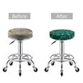 thumbnail image 5 of Lsque Christmas Snowflakes Pattern Round Bar chair cushion covers Velvet Fabric Premium Comfort Protects from Scratches and Stains for 14-17 Inch Chair-14 inch, 5 of 7
