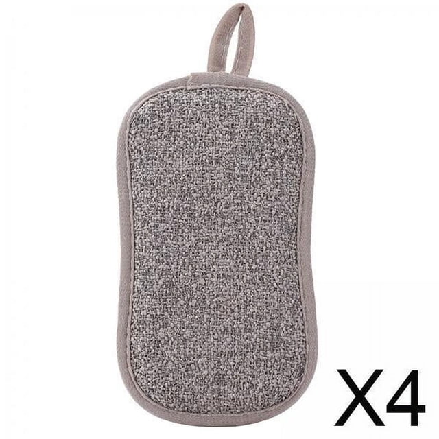 Esponja de limpieza Macarena Multiusos cocina para ollas sartenes Baño gris 4x6x