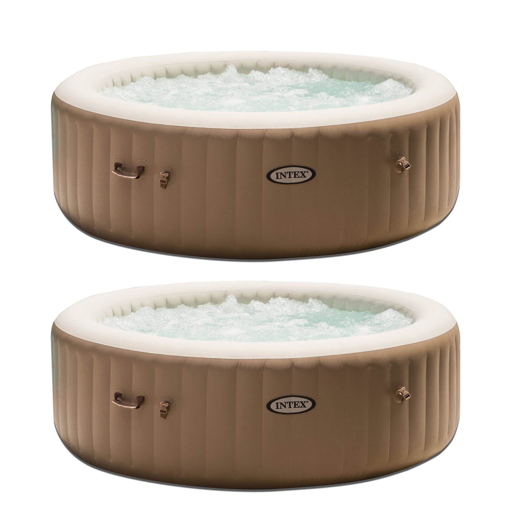 Intex Inflatable Pure Spa 6Person Heated Bubble Jet Hot Tub 28407E