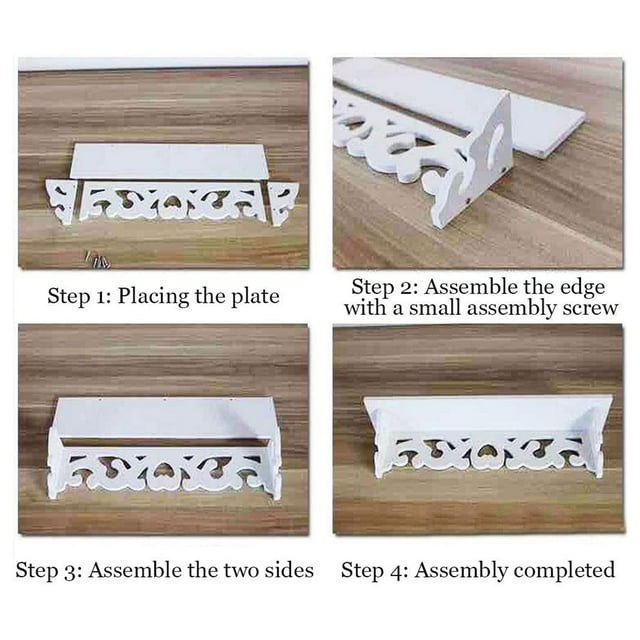PVC Shelves Wall Mount Storage Shelves Home Decor with Coat Hook Convenient Key Hook for Bathroom Offices Modern Living Room