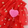 thumbnail image 4 of GYRATEDREAM Toddler Girl Layered Tulle Tutu Dress Summer Dress Strap Star Heart Dress Sleeveless Backless Princess Birthday Formal Wedding Party Dresses, 4 of 9