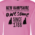 thumbnail image 4 of Inktastic New Hampshire Awesome Since 1788 Long Sleeve T-Shirt, 4 of 5