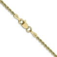 thumbnail image 3 of Avariah Diamonds Solid 14K Yellow Gold 2.2mm Regular Rope with Lobster Lock Chain - 5.5" Bracelet, 3 of 8