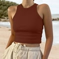 thumbnail image 2 of Breezora Women's Sleeveless Round Neck Tank Top Lightweight Breathable Summer Blouse for Casual Outfits XL Size Red, 2 of 6