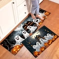 thumbnail image 6 of 1/2/3 Pcs YIMEIS Happy Halloween Kitchen Mat Rug Set with Ghost & Skull Designs - Perfect for Kitchen Counter, 16''*24''/20''*32''/47''*18'', Functional for Decoration, for Halloween Lovers, 6 of 8