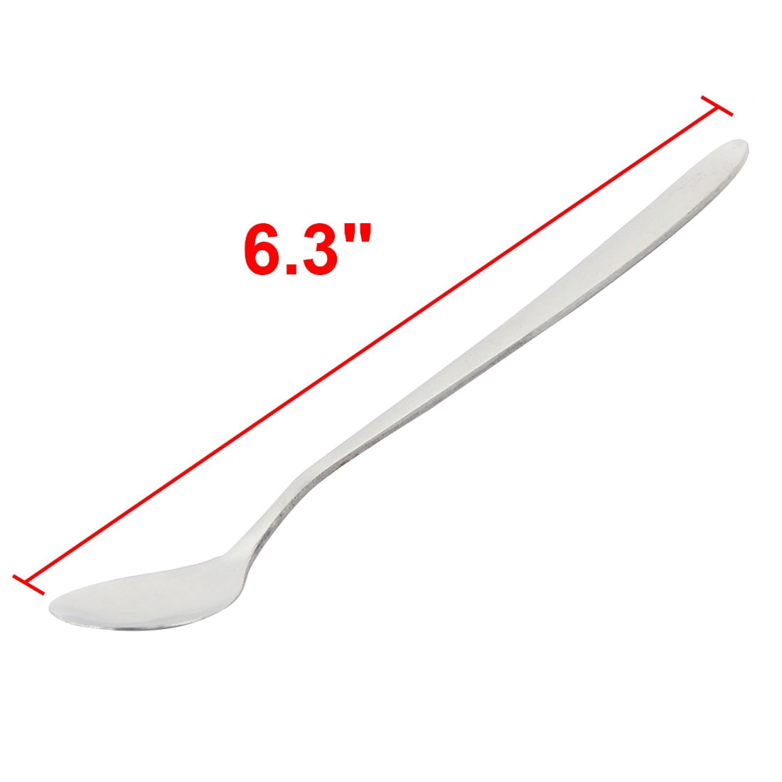 Unique Bargains Tea Coffee Dessert Stir Long Handle Spoon 16cm Length 5 PCS Silver Tone