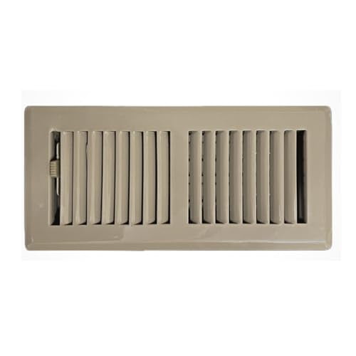 Sierra Grates TWF414-BRN 4" x 14" Steel 2 Way Louvered Design Floor Register Desert Brown