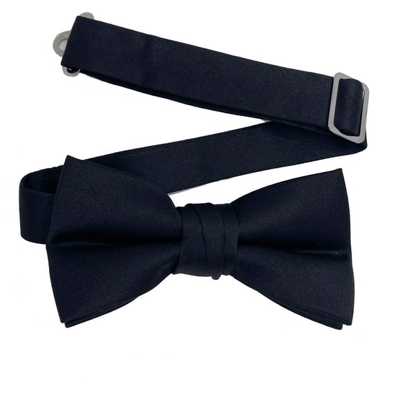 Youth Midnight Formal Satin Pre-Tied Bow Tie in a Variety of Colors by Spencer J’s Signature Satin Collection