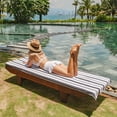 thumbnail image 3 of Arkwright Cabo Cabana Chaise Lounge Covers - 100% Cotton Terry - 30 x 85 in. - (2 Pack) Black/Grey, 3 of 7