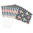thumbnail image 4 of Handheld Flag Double-Sided Hand Waving Flag 8.2×5.5in Used For Team Activities Or Decoration In Decorative Places Independence Day Theme Elements Star (7) Ten Piece, 4 of 8