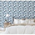 thumbnail image 2 of S4Sassy Flower Bloom Wallpaper - Blue Walls Covering, 25 x 120 Self-Adhesive Vinyl Wall Paper, Decorative Wallwrap, Easy DIY Wall Covering For Bedroom, Living Room, Living Space, 2 of 6